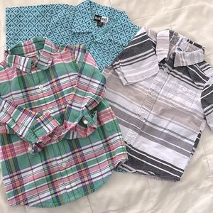 3 button downs tops- 24months (Janie and Jack, old navy and Mick Mack)